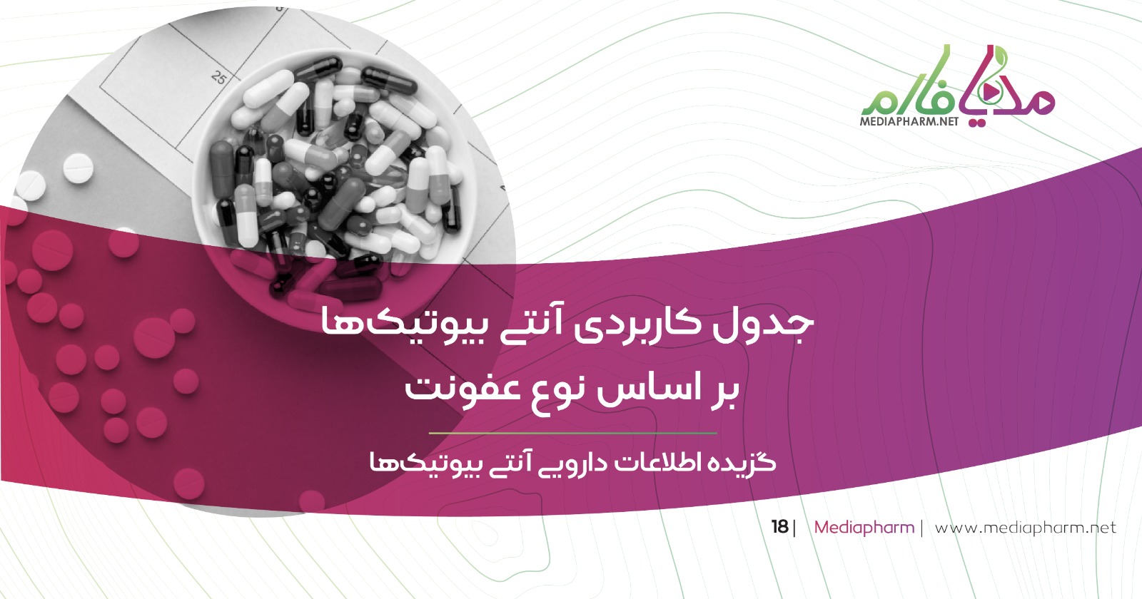 جدول کاربردی آنتی بیوتیک ها بر اساس نوع عفونت