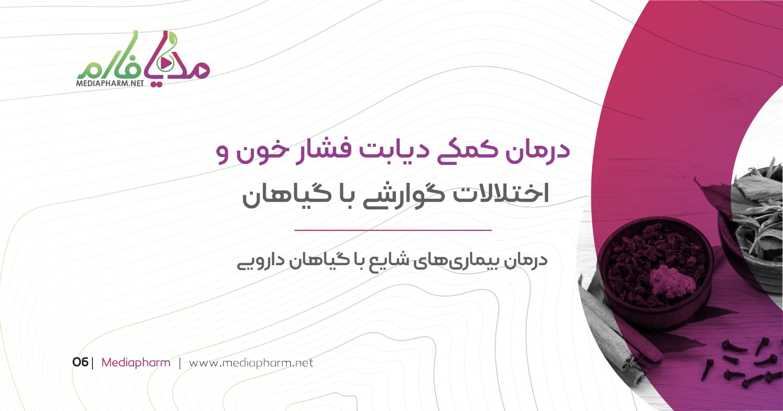 درمان کمکی دیابت فشارخون و اختلالات گوارشی با گیاهان
