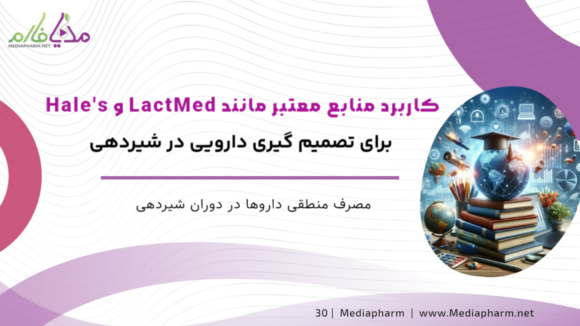 کاربرد منابع معتبر مانند LactMed و Hales برای تصمیم گیری دارویی در شیردهی
