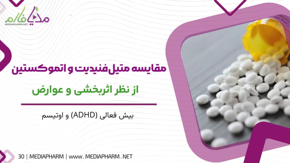مقایسه متیل فنیدیت و اتوموکستین از نظر اثر بخشی و عوارض